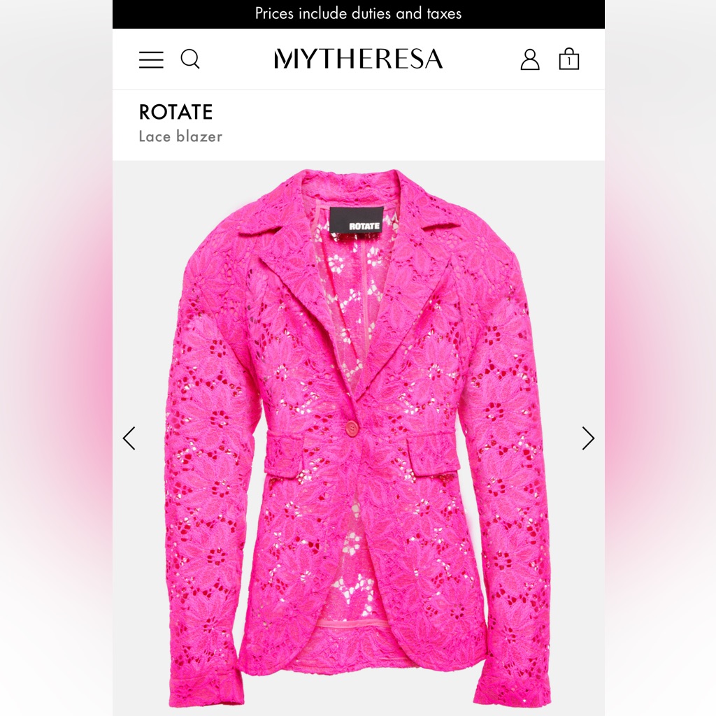 Rotate Lace blazer